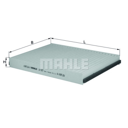 MAHLE Элемент фильтрующий салонного фильтра LA 657 Z0322 (CU 2513)