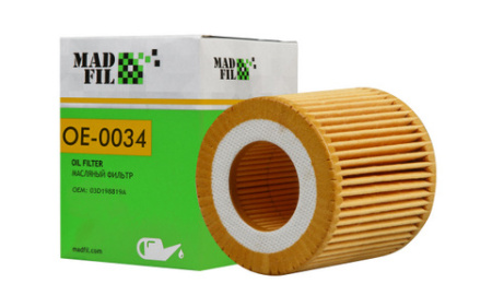 Фильтр масляный MADFIL OE-0034 VW