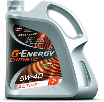G-Energy Synthetic Active 5W-40 SN/CF  (4л) синт