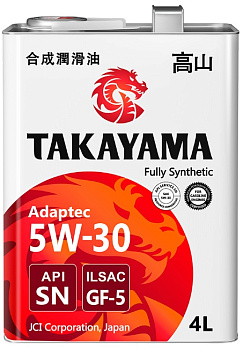 Takayama Adaptec 5W30 GF-5 SN 4л (металл) синт АКЦИЯ -18%