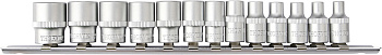 Набор головок торцевых 1/4"DR на держателе, 4-14 мм, 13 предметов S11S1113SM