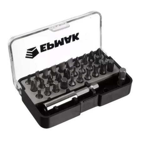 ЕРМАК Набор отвертка-адаптер с битами АБС пластик, сталь 651-202