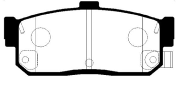 Колодки тормозные V985 Nissan PF-2224 AY060-NS013   FINWHALE