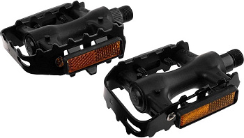 Педали STG FP-906, ось 9/16", пласт. корпус с стал. рамкой, черные X21213