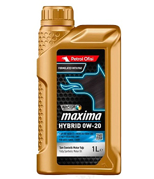 Petrol Ofisi Maxima HYBRID 0W-20 API SN ACEA C5 VCC RBS0-2, I Масло моторное, 1 л