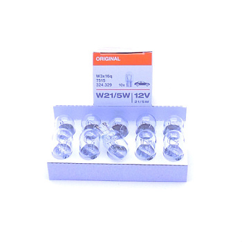 7515 ЛАМПА W21/5W 12V 21/5W W3X16q OSRAM (10 шт)