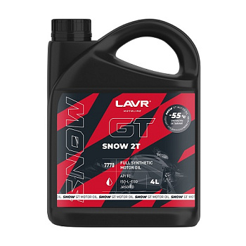 LAVR MOTO Моторное масло GT SNOW 2T, 4л Ln7770