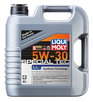 LIQUI MOLY Leichtlauf Special LL 5w30 SN 4 л  (масло синтетическое)   7654