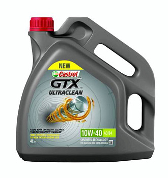 Castrol GTX Ultraclean10w40 A3/B4 4 л (масло моторное)
