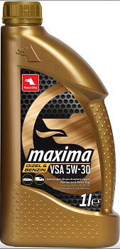 Petrol Ofisi Maxima VSA 5W-30 API SN, ACEA C3, VW 504.00/507.00, PORSCHE C30 Масло моторное,  1 л