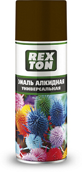 RT-100.60 Эмаль алкидная универсальная REXTON, коричневая, аэрозоль 520 мл