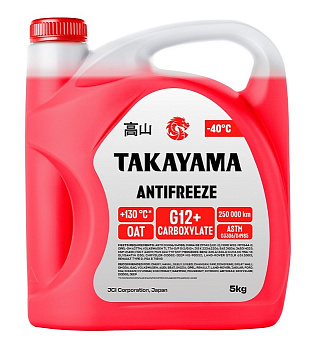 Takayama Антифриз G12+ red -40 5кг