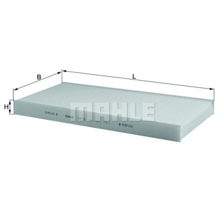 MAHLE Элемент фильтрующий салонного фильтра LA 78 S0322 (CU 3567)