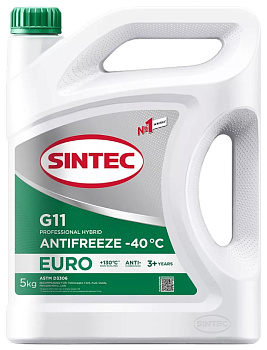 Sintec Антифриз Euro G11 green -40 5кг ^^