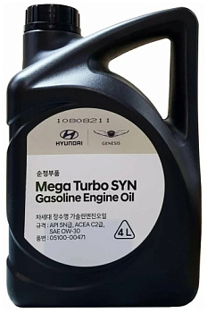 HYUNDAI 0W30 Mega Turbo SYN бензин 4л