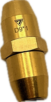 Фитинг латунный прямой D9х1мм, (D1.D9x1)