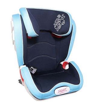Кресло детское ОЛИМП  ISOFIX синий (группа 2-3 от 3 до 12 лет 15-36 кг) KRES1481