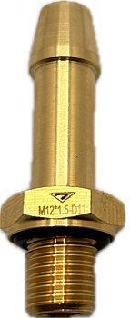 Фитинг с переходником под трубку M12x1,5мм D11мм, (D.M12x1,5 D11)