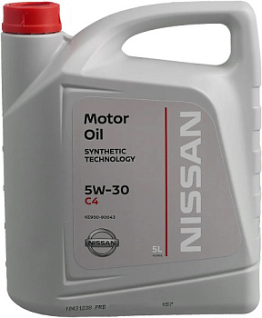 NISSAN  5W30  SM/CF,  5 л (масло синтетическое) пласт.канистра