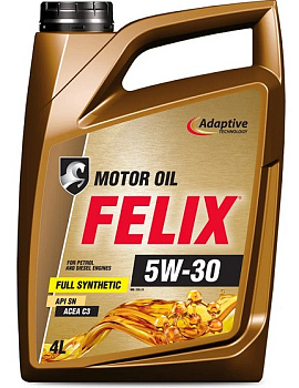 FELIX масло моторное 5w-30 синт. ACEA C3 API SN канистра 4 л АКЦИЯ