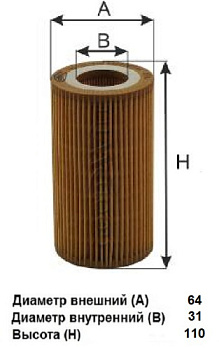 Фильтр масляный OG 165 ECO \КАТР\6511800309\GOODWILL    MERCEDES  (SAKURA. EO-53870) (MANN. HU7010z)