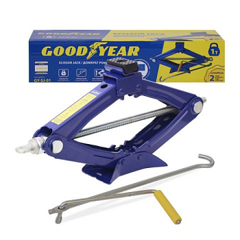 Домкрат ромбический универсальный GOODYEAR GY-SJ-01  1T 95-350 мм со съемной ручкой