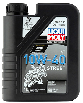 LIQUI MOLY Motorbike 4T Street HC 10W40 SN Plus MA2   1 л (масло синтетическое) 1521/7609