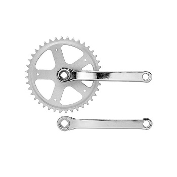 Шатуны-система TRIX, 1ск., 1/2"х3/32", 44 зуб., сталь, шатуны 170мм, резьба 9/16", под квадрат,10031
