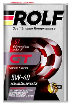 Rolf GT 5W40 A3/B4 SN/CF 4л (металл) синт