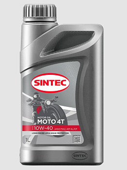 Sintec Moto 4T 10W40 SL/CF MA2 1л п/с