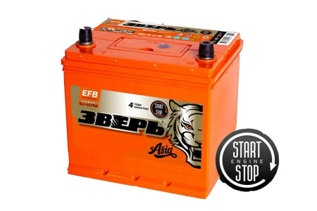 Аккумулятор Зверь EFB Азия  90 Ач R D26L