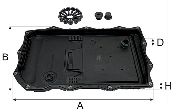 Фильтр АКПП ATG 002 \24117624192\GOODWILL    BMW 3 (11-) X5  (JS ASAKASHI. JT32000) (MANN. H50004)