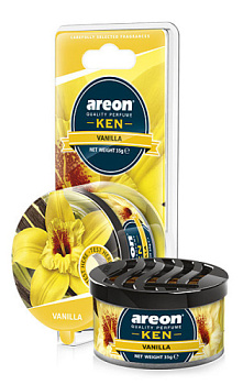 Ароматизатор на панель AREON KEN BLISTER vanilla 704-AKB-12