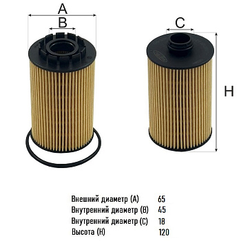 Фильтр масляный OG 289 ECO \КАТР\1017110XEZ01\GOODWILL   TANR 500,700  (BIG. GB-1507) (JS. OE0196)