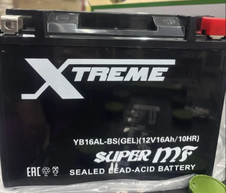 Аккумулятор МотоСнегоход Xtreme UB16AL (YB16AL)-BS iGEL обр
