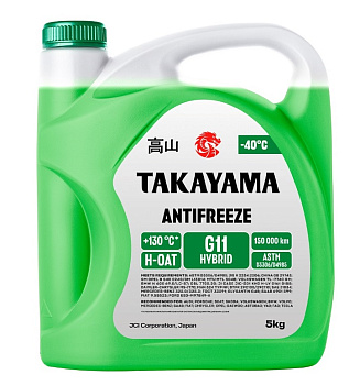 Takayama Антифриз G11 green -40 5кг
