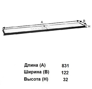 Фильтр салона AG 456 CF \64316946629\GOODWILL    BMW 1 (04~), 3 (E90-E93) (05~), X1  (MANN. CU8430)
