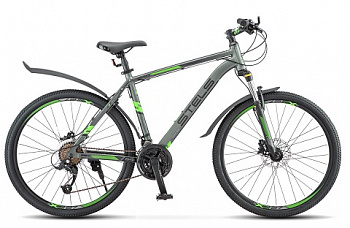 STELS Велосипед Navigator-640D 26"  (19" Антрацитовый/зеленый), арт. V010