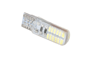 Светодиод 24V T10-3014 Crystal White 24SMD ФАНЛАЙТ  (10шт) 24-604