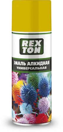 RT-100.70 Эмаль алкидная универсальная REXTON, желтая, аэрозоль 520 мл