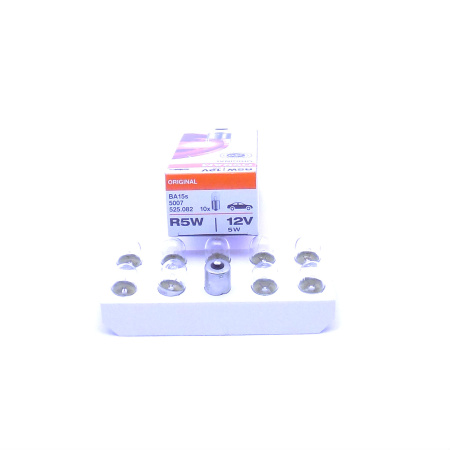 5007 ЛАМПА R5W 12V 5W BA15s OSRAM (10 шт)