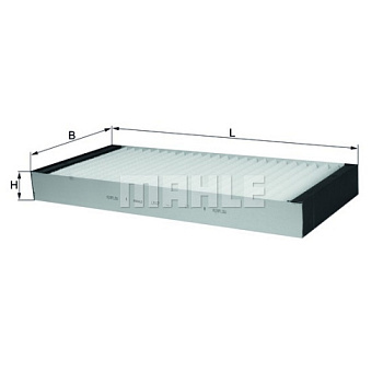 MAHLE Элемент фильтрующий салонного фильтра LA 67 S0322 (CU 40 110)