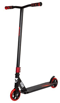Самокат для детей NOVATRACK PIXEL BL колеса 120мм с алюм. обод. ЧЕРНО-КРАСНЫЙ 149644