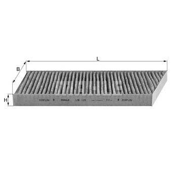 MAHLE Фильтр салонный угольный LAK 129 S0322 (CUK 3461)