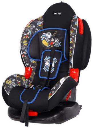 Удерживающее устройство для детей Siger серия Disney, Кокон ISOFIX, гр. I/II, Микки Маус футбол, чер