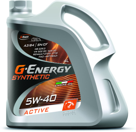 G-Energy Synthetic Active 5W-40 SN/CF  (4л) синт