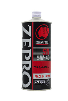 Zepro Racing SN Fully Synthetic 5W-40 1л IDEMITSU масло моторное