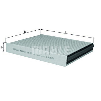 MAHLE Фильтр салонный угольный LAK 875 Z0322  (CUK 25 007)