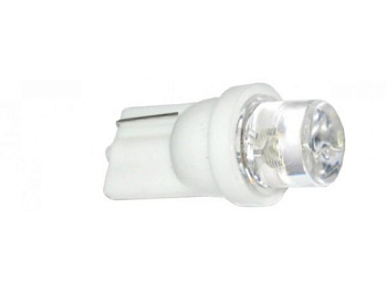 Светодиод 24V5 б/ц конус WHITE Т10 (10 шт)    МАЯК