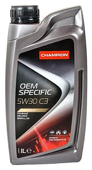 CHAMPION OEM SPECIFIC 5W30 C3, ACEA: C3-16 (1л) синт. Масло мот.